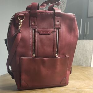 Elegant Burgundy Laptop Bag for Women